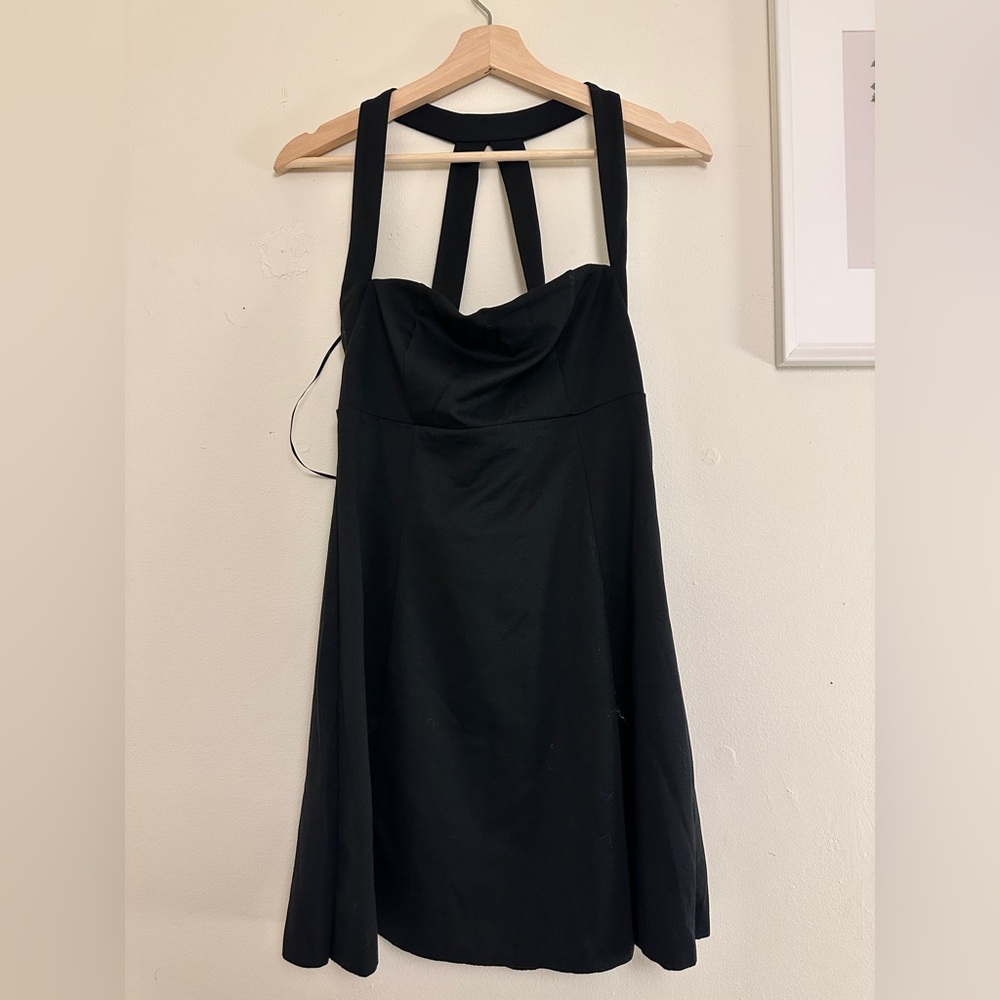 Urban Outfitters Black Strapless A-Line Dress